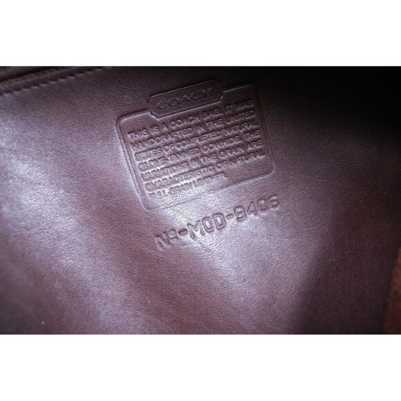 Vintage COACH Slim Legacy #9406 Mahogany Brown Leather Hobo Shoulder Bag 90's - Picture 6 of 12